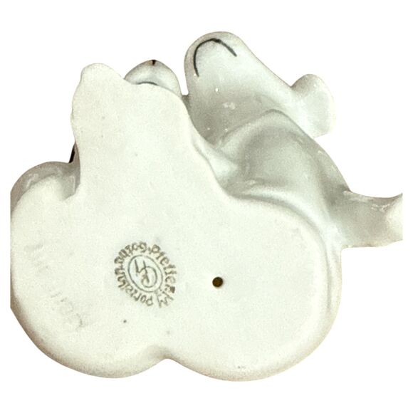 VTG German Porcelain Puppy Dog Figurine Pair Prettleitz Miniature Collectible - Picture 5 of 7